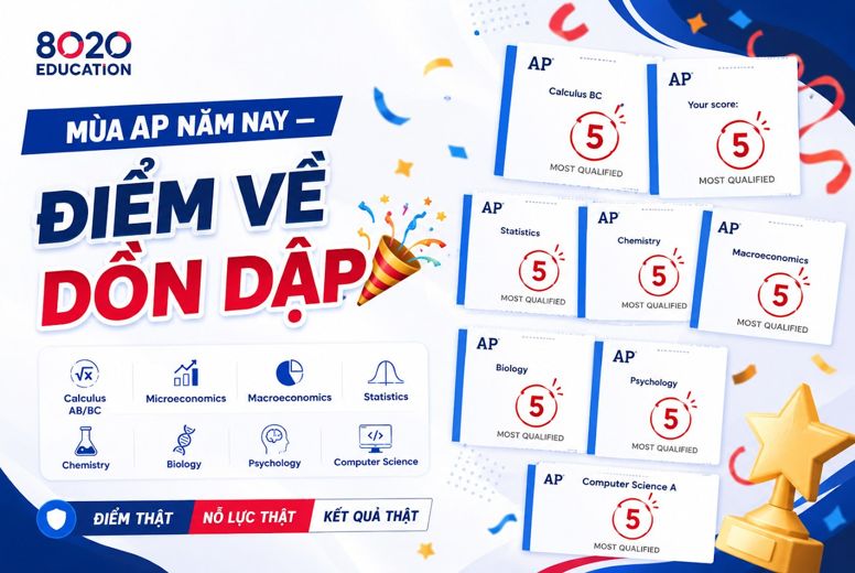 Mùa AP 2026 — ảnh kết quả của học viên 8020