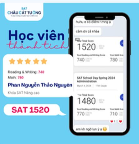 SAT 1520 — ảnh kết quả của học viên 8020