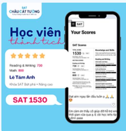 SAT 1530 — ảnh kết quả của học viên 8020